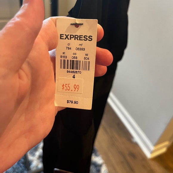 Express Black Backless jumpsuit- size 4 - Picture 5 of 16